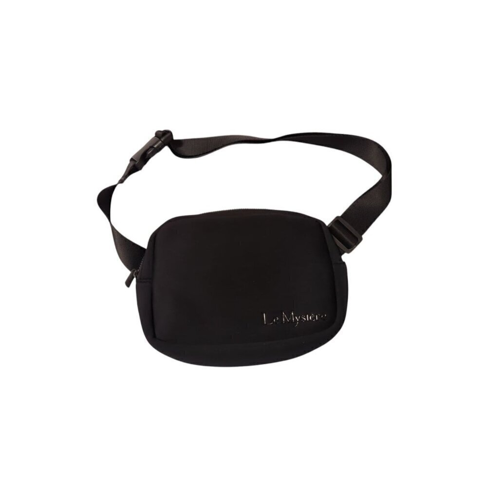 Le Mystere Black Sling Waistband Fanny Pack